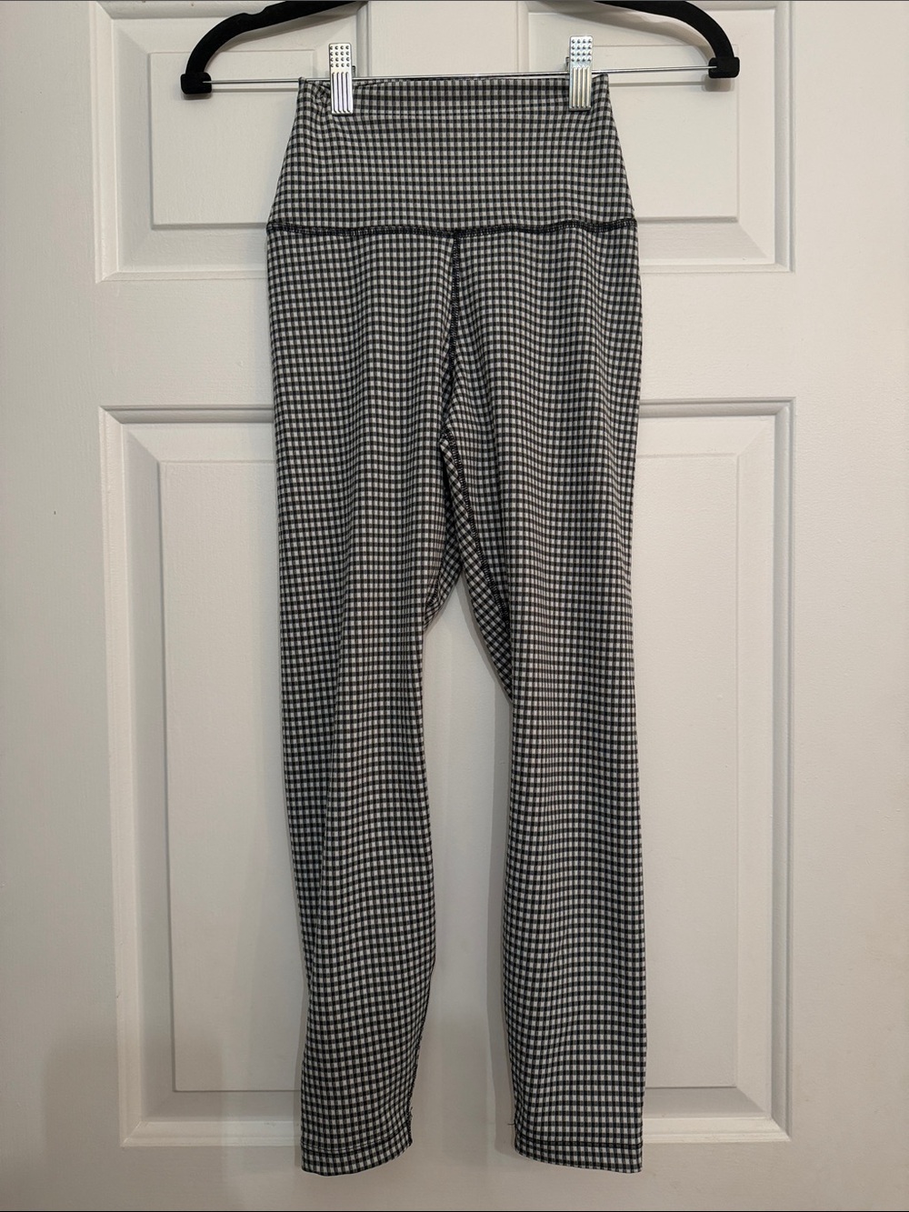 Nike Black and White Gingham Leggings